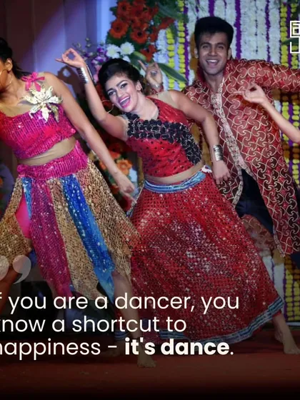 If you are a dancer, you know a shortcut to happiness: it's dance. The pure joy on the faces of these performers in their colorful costumes is a testament to the power of movement.