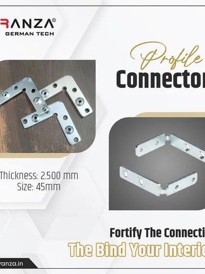 Fortify the connections that bind your interiors. My profile connectors are designed to strengthen and beautify, ensuring seamless joints for your decor.