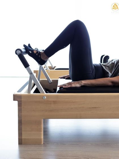 Footwork on the Reformer is where many sessions begin. It helps to align the body, warm up the legs, and establish the mind body connection for the workout ahead.