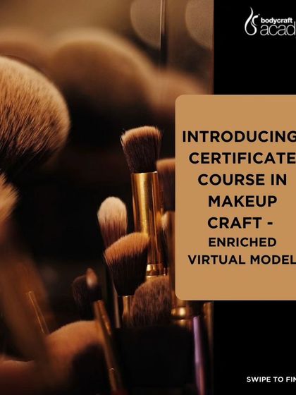 A duplicate of 275, this image highlights the introduction of our flexible and comprehensive makeup course.
