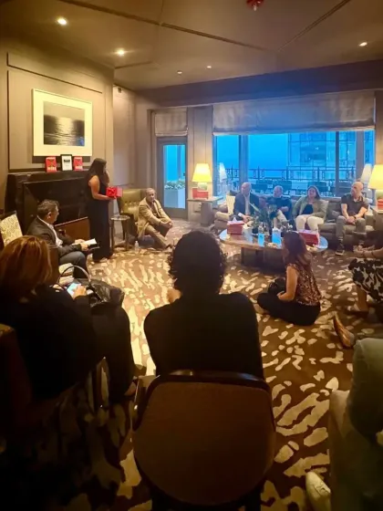 A night of stories, storms, and soul at our first Fireside Chat. We were honored to host Rishad Tobaccowala, who challenged us to rethink the future of work and live more authentically.