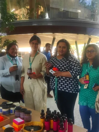 Some of the lovely people I met during my pop-up at the Titan office. Connecting with customers in person is one of the best parts of my job.