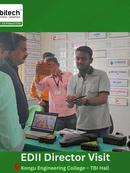 We were honored to demonstrate our smart irrigation solutions to the Director of EDII Tamil Nadu during his visit to Kongu Engineering College.
