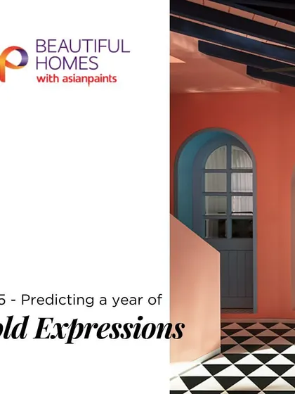 Another graphic from my 2025 trend predictions for Beautiful Homes, highlighting a year of bold expressions in design.