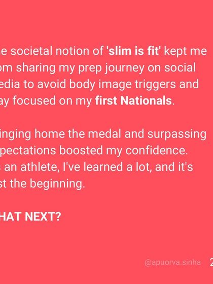 Apuorva Sinha - Strength and Conditioning Coaching The Mindset for Success photo 23