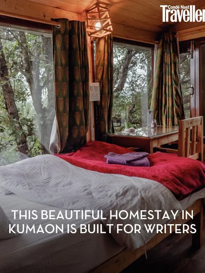 As featured in Condé Nast Traveller, this is one of our beautiful rooms built for writers, with large windows that bring the outside in.