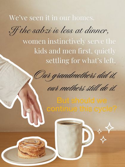 We've seen it for generations. Women serving everyone else first and settling for what's left. Should we continue this cycle of putting ourselves last?