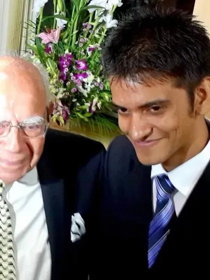 Another cherished moment with the legendary Ram Jethmalani. Learning from such masters was a privilege.
