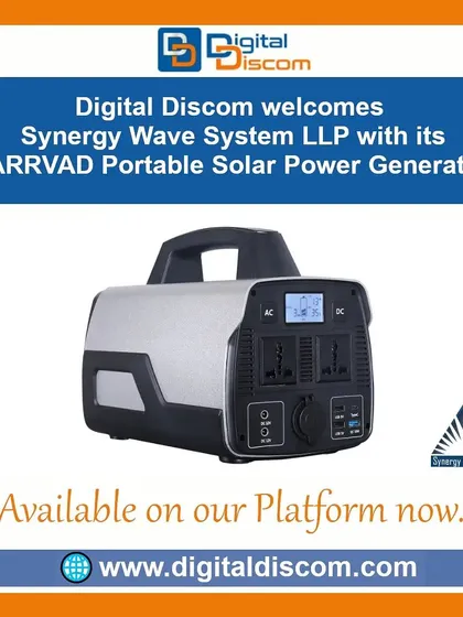 We welcome Synergy Wave System LLP, featuring the SARRVAD Portable Solar Power Generator for power on the go.