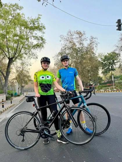 A fitness couple from our group who celebrated their birthdays with us.