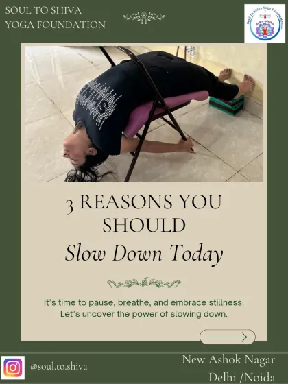 It's time to pause, breathe, and embrace stillness. Here are three reasons you should slow down today.