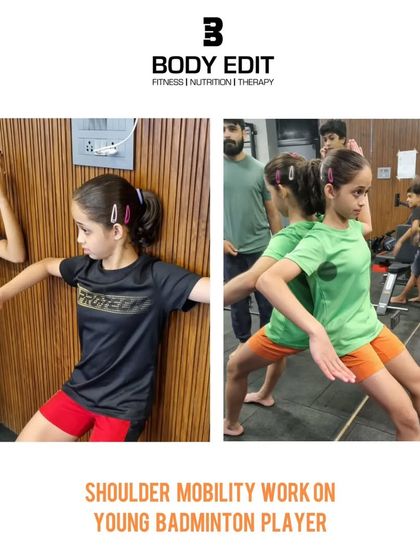 For young badminton players, shoulder mobility is crucial for powerful shots and injury prevention. Here, we are working on specific drills to improve range of motion and stability in the shoulder joint.