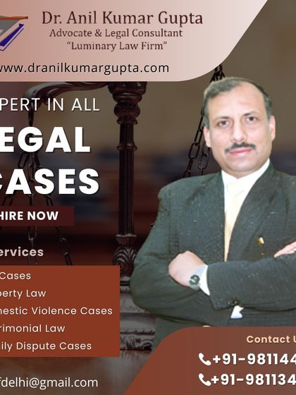 We are experts in a wide array of legal cases. Our services extend from CBI cases and property law to domestic violence matters and family dispute resolution.