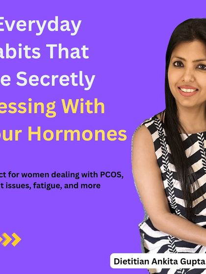 This carousel explains 7 everyday habits that might be secretly messing with your hormones. This is perfect for women dealing with PCOS, weight issues, and fatigue.