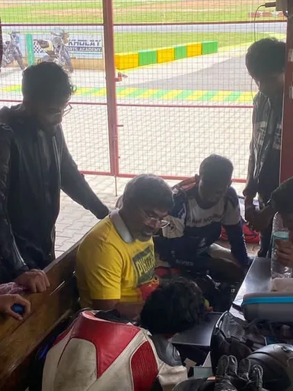 The focus in this image shows how engaged our riders are during the classroom portion of the training. We use simple language and practical examples to make complex topics easy to grasp.