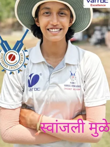 Swanjali Muley, whose hard work at the academy has paid off with a selection in the MPL.
