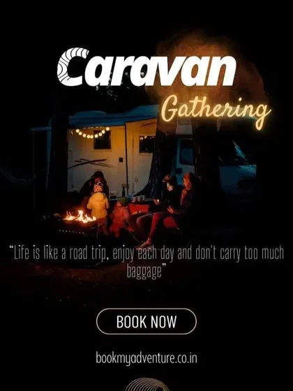 The adventure doesn't stop when we park. Evenings are for sharing stories and making new friends around a warm bonfire under the stars. This is what road trip memories are made of.