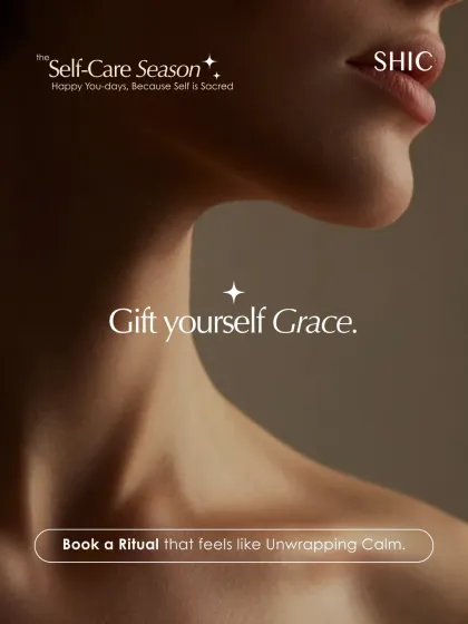 Gift yourself grace. Book a ritual that feels like unwrapping calm. It's the perfect way to honor yourself during the busy holiday season.