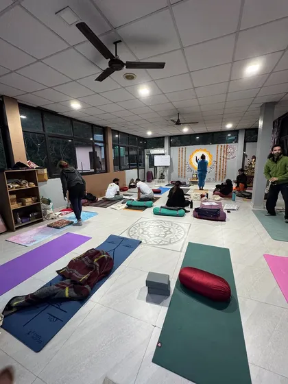 The yoga shala where my training took place. The energy of a dedicated space is powerful, which is why I choose serene and inspiring locations for my retreats to help you disconnect from the noise.