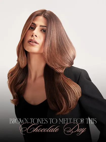 This is the result of expert training. We teach our students how to create rich, dimensional brown tones and finish with a flawless, salon-quality blowout that clients will love.