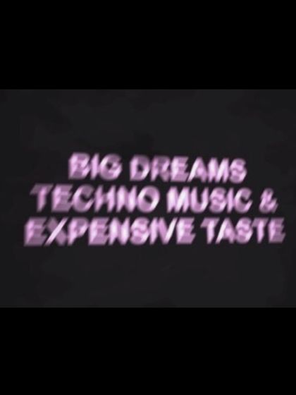 This sums up my philosophy perfectly. I'm driven by big dreams, a love for techno music, and an appreciation for quality in everything I do.