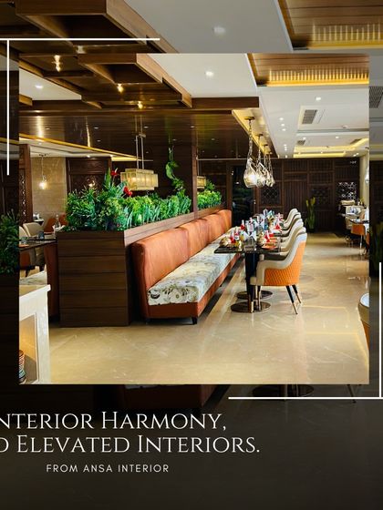 This restaurant space is all about creating interior harmony. I used a mix of custom banquette seating, warm wood tones, and integrated planters to craft an environment that is both elevated and inviting.