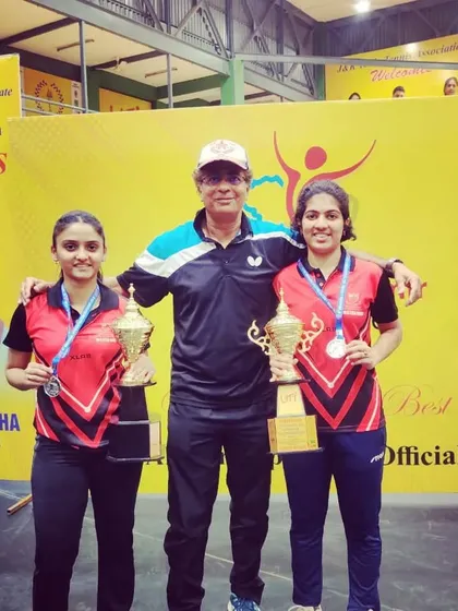 Another podium finish at the Senior National Championships in Jammu. My students secured the Silver medal in the Women's Doubles event for Maharashtra.