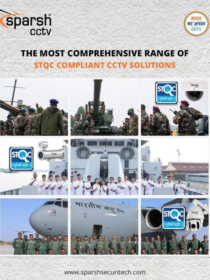 I provide STQC-compliant solutions for the highest levels of national security, including the armed forces. This collage shows my technology trusted by the army, navy, and air force, protecting those who protect us.