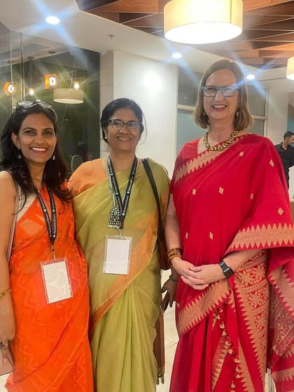 Networking with fellow attendees at the HT G20 event. Sharing ideas with leaders from different fields is always an enriching experience.