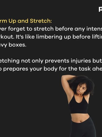 This series is for women with a broad structure. It gives health hacks like the importance of strong legs for performance, doing light aerobic exercise to boost circulation, and warming up properly to prevent injuries.