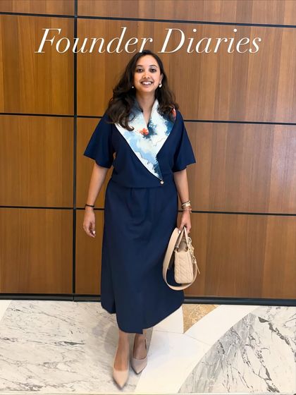 Founder Diaries. This is me in the Nebula Scarf Set, a piece that makes me feel confident and creative. It’s a reminder to always be your own hype girl.