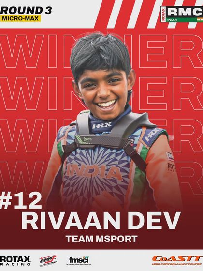 Rivaan Dev is the winner in the Micro Max class for Round 3 of the National Championship.