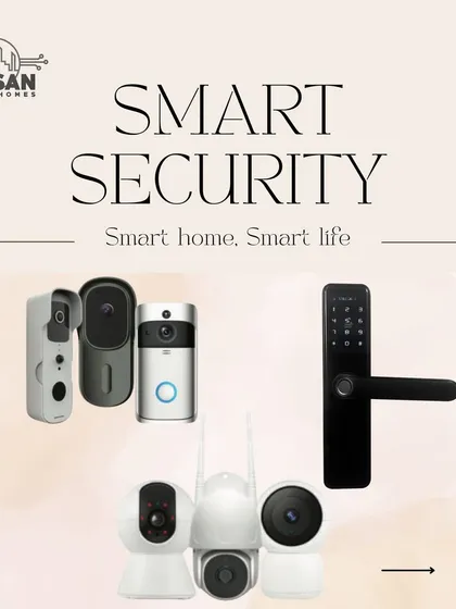 Smart security for a smart life. My security solutions include a range of video doorbells, smart locks, and indoor cameras to give you complete control and visibility over your home's safety.