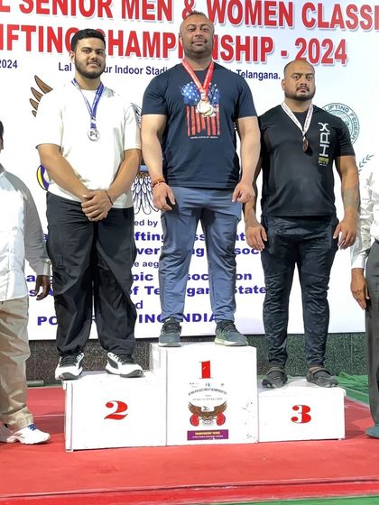 Standing at the number one spot at the Senior National Classic Championship in Hyderabad. This is the standard we aim for.
