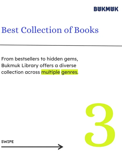 Here are five great reasons to join our library. You save money and space, get access to the best collection of books, receive personalized suggestions, and enjoy excellent service. Plus, you help the planet by choosing to rent.