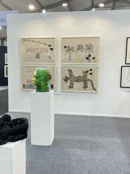 Another angle of our curated presentation at Art Mumbai.