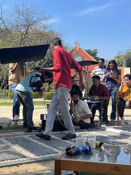 Another BTS shot from the McVitie's ad shoot. This shows the entire crew and setup, giving a glimpse into the reality of a professional commercial production.