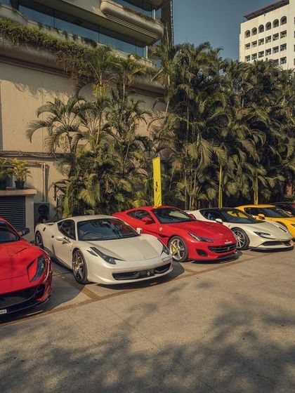 Another angle of the incredible collection of cars at the Ferrari Weekender. These events are about celebrating a lifestyle, and the music I play is a key part of that celebration.