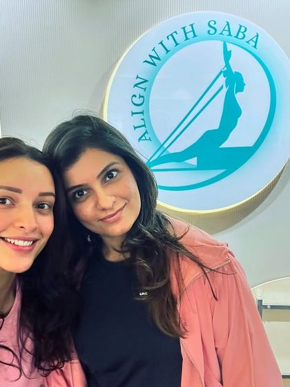 Welcoming the fabulous Tripti Dimri to Align with Saba. She is focused, strong, and an inspiration in the studio.