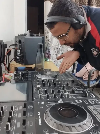 A look at my Denon DJ setup for a home studio session or a private event. I'm proficient with various professional-grade equipment.
