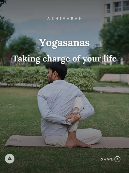 Yogasanas are a way of taking charge of your life. This image shows a practitioner in a spinal twist, a posture that helps transform the body and mind from a block into a passage. Through these asanas, you can begin to rewrite the fundamental information in your system.