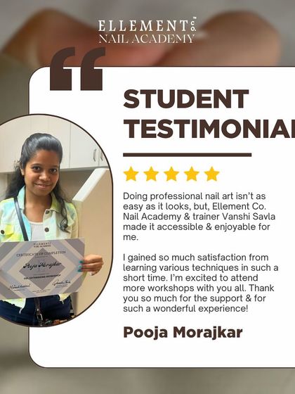 Student Pooja Morajkar shares her testimonial. She highlights how our trainer made complex techniques accessible and enjoyable, and she's excited to attend more workshops.