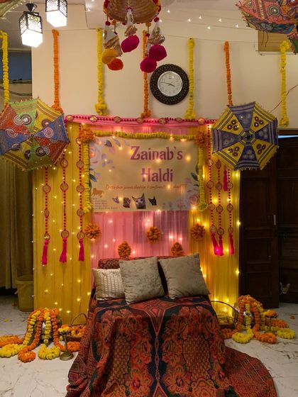 The Trendy Party - Wedding & Pre-Wedding Event Decoration Vibrant Haldi & Mehendi Setups photo 13
