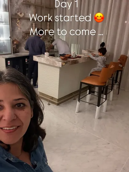 Day 1 of the final installation and styling phase at the Dubai project. It's an exciting time when all the carefully selected furniture and decor start coming together to bring the vision to life.