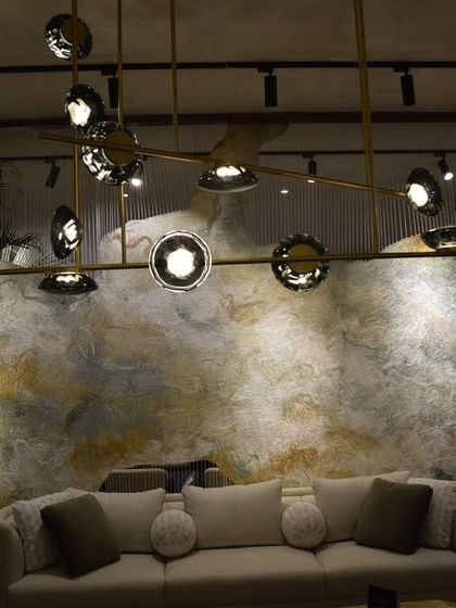 Another view of the Ceto installation, showing how its linear form can be used to anchor a large seating area.