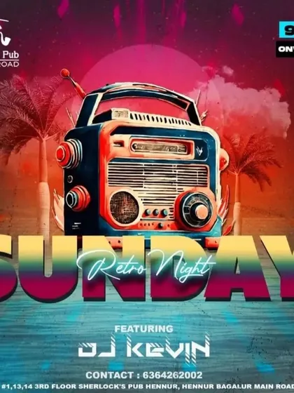 Ready for a throwback? My Sunday Retro Nights are all about good old-school music and sing-along classics. DJ Kevin brings the nostalgic tunes that will get you on your feet.