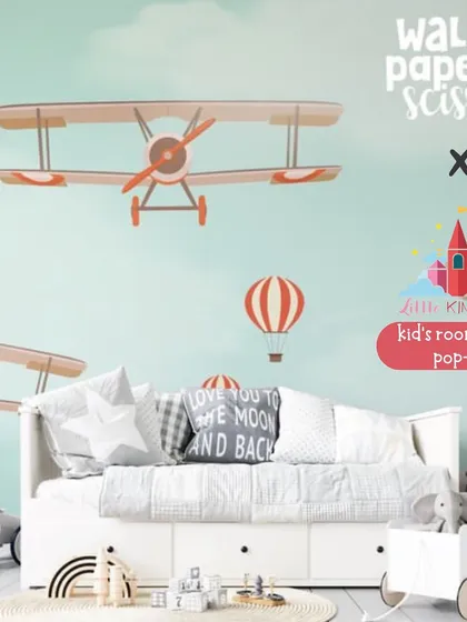 A duplicate of the airplane-themed wallpaper from Wall Paper Scissor.