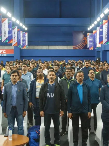 A large gathering of participants at the opening of the HPCL corporate tournament. We have the proven experience to manage large-scale events, handling logistics for over 700 participants seamlessly.