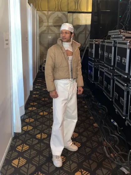 A quiet moment backstage before the madness of a concert begins. This is where all the preparation comes together before we explode onto the stage.