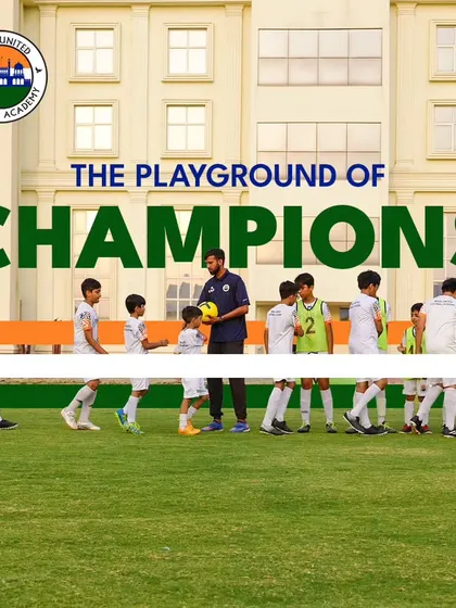 The playground of champions. Our coach guides a group of young players, laying the foundation for their future success.